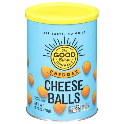 The Good Crisp Company Cheddar Cheese Balls 9/2.75 OZ [UNFI #45660]