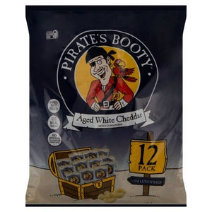 Pirates Booty Aged White Cheddar, Lunch Bag 12/12/.5 Oz [UNFI #87396]