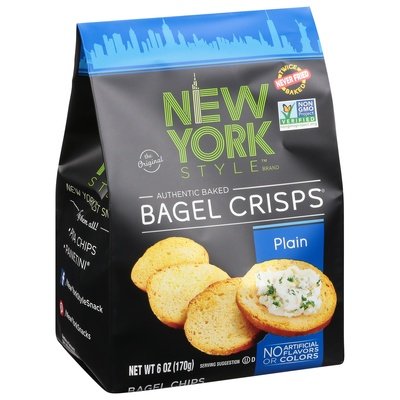 New York Style Bagel Crisps, Plain 6/6 Oz [UNFI #80275]