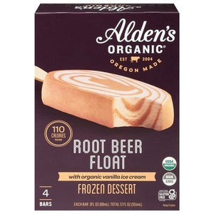 OG2 Alden`S Organic Root Beer Float Ice Cream Bar 12/4/3 OZ [UNFI #73783]