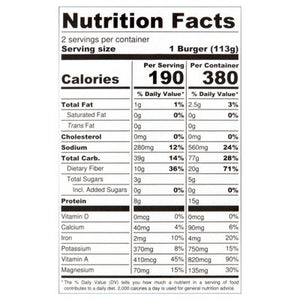 Actual Veggies Burger Black Vegeterian 2Pck 6/8 Oz [UNFI #82480]