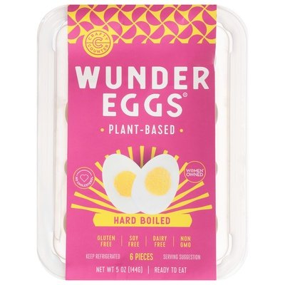 Wunder Eggs Hard Boiled Eggs Plant Based 6/6 Ct [UNFI #82748]