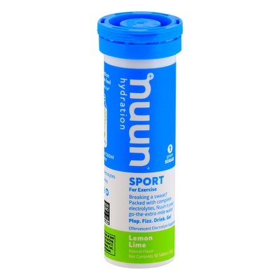 Nuun Lemon Lime Electrolye Supplement 8/10 TAB [UNFI #29305] T