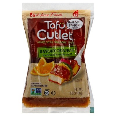 House Foods Savory Orange Tofu Cutlet 6/6 Oz [UNFI #36872]