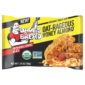 Daves Killer Bread Oat-Rageous Honey Almond Bar 12/1.75 Z [UNFI #24800]