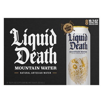 Liquid Death Mouthain Water 3/8/19.2 Oz [UNFI #83536]