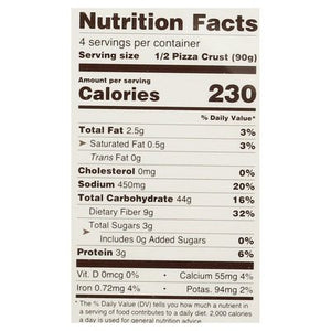 Bf Gf Pizza Bases 2 Pack 6/12.6 OZ [UNFI #73896]