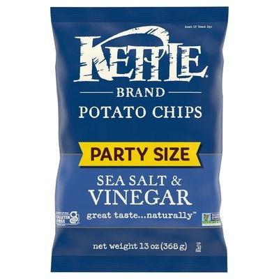 Kettle Potato Chips Sea Salt & Vinegar 9/13 OZ [UNFI #29115]