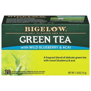 Bigelow Grn Tea W/Blubry 6/20 BAG [UNFI #60629]