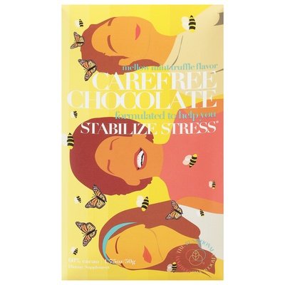 The Functional Chocolate Co Carefree Chocolate Bar 12/1.75 Oz [UNFI #85334]