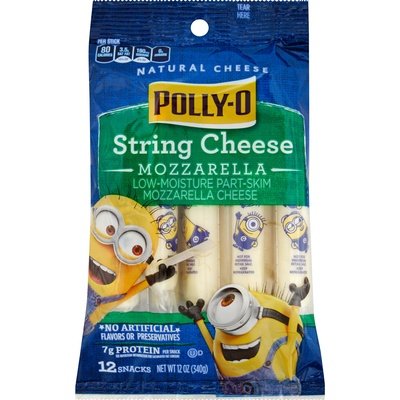 Polly-O String Cheese Mozzarella Low Moisture Part Skim 12/12 Oz [Peterson #31166]