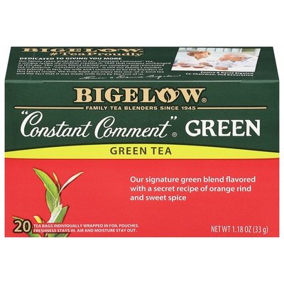 Bigelow Con Comt Grn Tea 6/20 BAG [UNFI #79601]