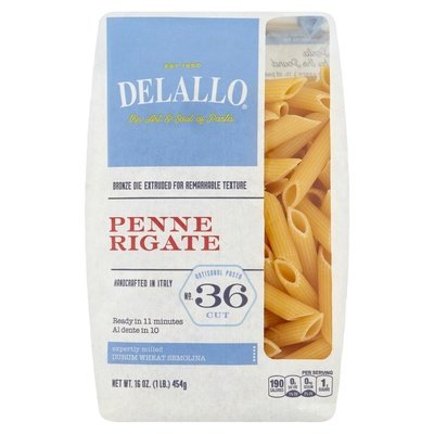 Delallo Penne Rigate #36 8/16 Oz [UNFI #37333]