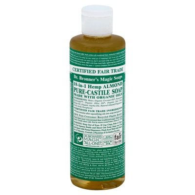 OG3 Dr Bronners Almond Pure Castile Soap 8 OZ [UNFI #55941] T