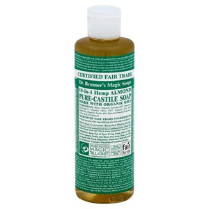OG3 Dr Bronners Almond Pure Castile Soap 8 OZ [UNFI #55941] T