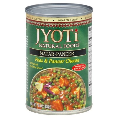 Jyoti Matar-paneer Peas/chs 12/15 OZ [UNFI #23184]