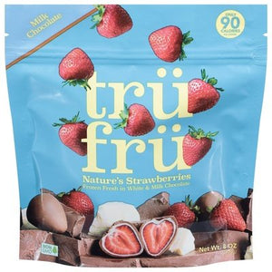 Tru Fru White&Milk Choc Strawberries 6/8 Oz [UNFI #82914]