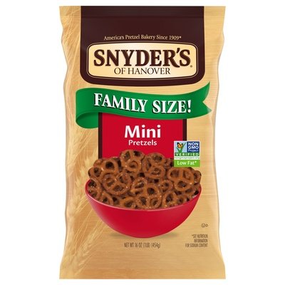 Snyder`S Of Hanover Mini, Family Size 12/16 OZ [UNFI #39012]