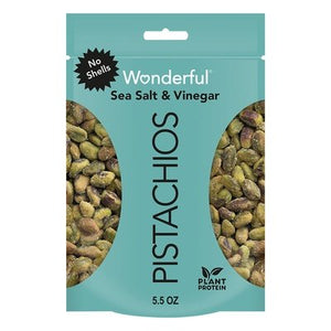Wonderful Pistachios Salt Vinegar No Shell 10/5.5 OZ [UNFI #55923]