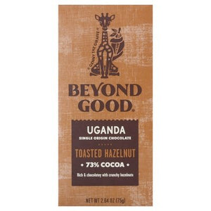 OG2 Beyond Good Toastdhazelnut,73%Cacao,Uganda 12/2.64 Oz [UNFI #20402]