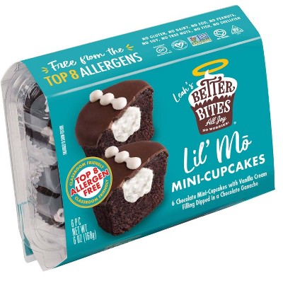 Better Bites Mini Cupcakes, Lil Mo, Chocolate 6/6 Oz [UNFI #32941]