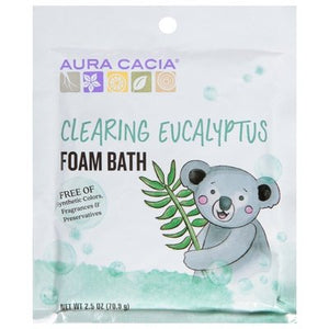 Aura Cacia Foam Bath Kids Clear 6/2.5 OZ [UNFI #51082] T