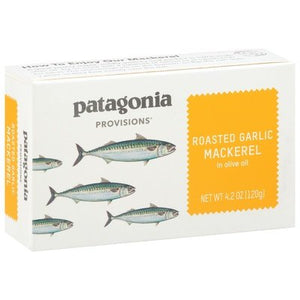 Patagonia Mackerel Rstd Garlc Olive Oil 10/4.2 OZ [UNFI #84434]