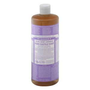 OG3 Dr Bronners Lavnder Pure Castle Soap 32 OZ [UNFI #55954] T