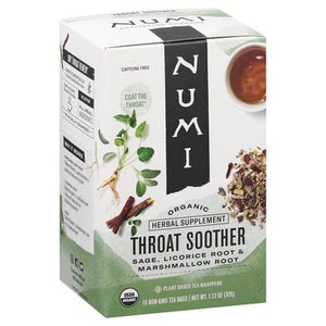 OG2 Numi Tea Throat Soother Herbal Tea 6/16 BAG [UNFI #67124]