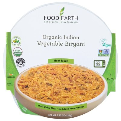 OG1 Food Earth Vegetable Biryani 6/7.93 OZ [UNFI #64826]