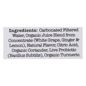 Culture Pop Soda Ginger Lemon Soda 6/4/12 OZ [UNFI #07772] T