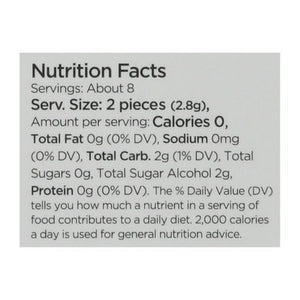 Simply Gum Spearmint Sugar Free Gum 6/55 CT [UNFI #00592]