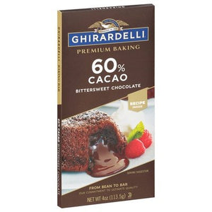 Ghirardelli 60% Cacao Premium Baking Bar 12/4 OZ [UNFI #12970]