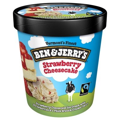 Ben & Jerry`S Strawberry Cheesecake 8/1 PINT [UNFI #39847]