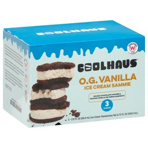 Coolhaus The O.G. Choc & Van Ice Crm Sammie 3Pk 8/3/2.9 Oz [UNFI #60167]