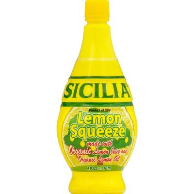 SICILIA,LEMON JUICE ORGAN 24/4OZ [Charlies #033-06200]