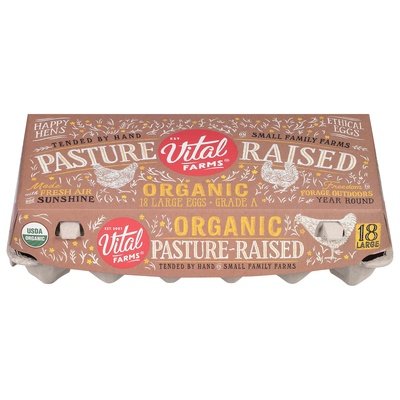 OG2 Vital Farms Pasture Raised Large Eggs 10/18 CT [UNFI #79537]