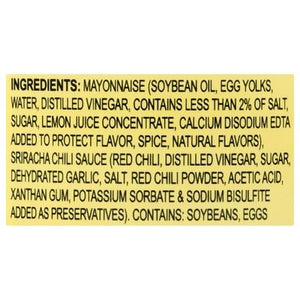 Lkk Mayonnaise Sriracha 6/15 OZ [UNFI #68270]
