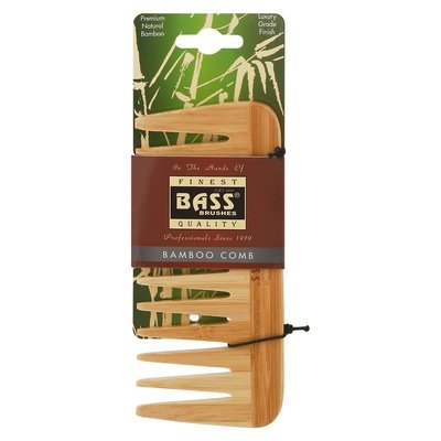 Bass Brushes Comb, Wide Tooth Med Wood 1 CT [UNFI #09153] T