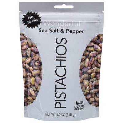 Wonderful Pistachios Sea Salt N Pepper Pistachios 10/5.5 Oz [UNFI #59376]