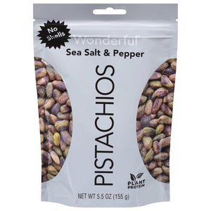 Wonderful Pistachios Sea Salt N Pepper Pistachios 10/5.5 Oz [UNFI #59376]