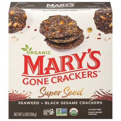 OG2 Marys Gone Crackers Super Seed Seawd 6/5.5 OZ [UNFI #02491]