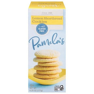 Pamelas Lemon Shortbread Cookies 6/6.25 OZ [UNFI #61991]