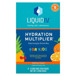 Liquid I.V. Kids Tropical Punch Drink Mix 8 Ct [UNFI #33985]
