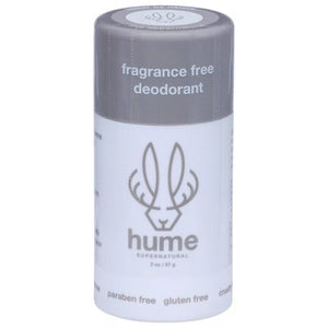 Hume Supernatural Deodorant Fragrance Free Stick 2 Oz [UNFI #29080]