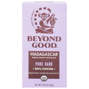 OG2 Beyond Good Pure Dark 80%, Madagascar 12/2.64 Oz [UNFI #1896]