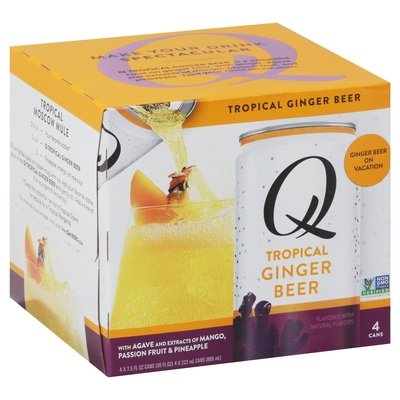 Q Drinks Tropical Ginger Beer 6/4/7.5 OZ [UNFI #89866] T