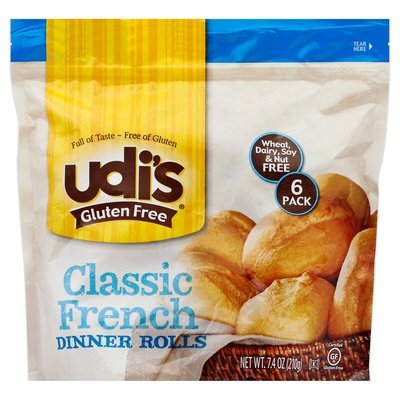 Udis Classic French Dinner Rolls 8/7.41 OZ [UNFI #76451]