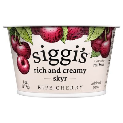 Siggis Rich And Creamy Ripe Cherry 12/4 Oz [UNFI #11836]