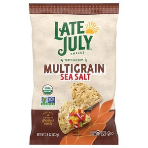OG2 Late July Snacks Sea Salt, Tortilla Chips 12/7.5 OZ [UNFI #01193]